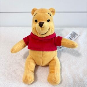 Disney Winnie the Pooh Plush Toy - Yellow and Red‎ 8"